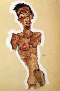 Egon Schiele Nude Self portrait Germany oil painting artist